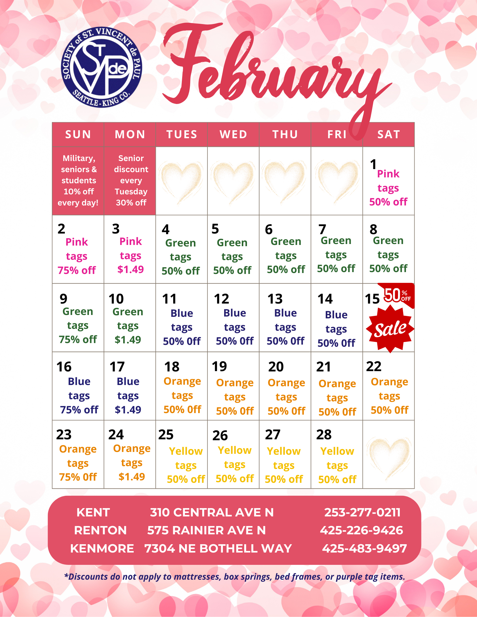 Store Calendars 2025